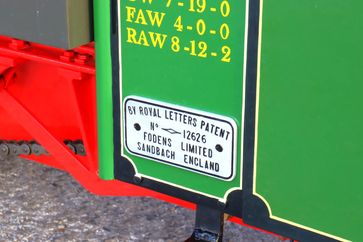 3 inch scale Foden J-type wagon