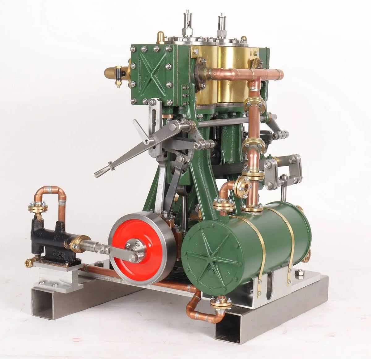 Large twin cylinder vertical engine
