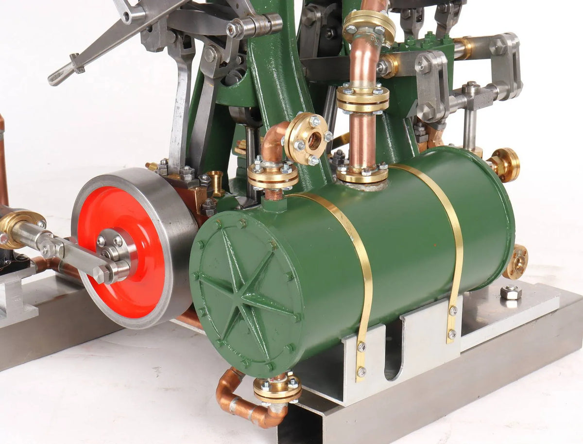 Large twin cylinder vertical engine