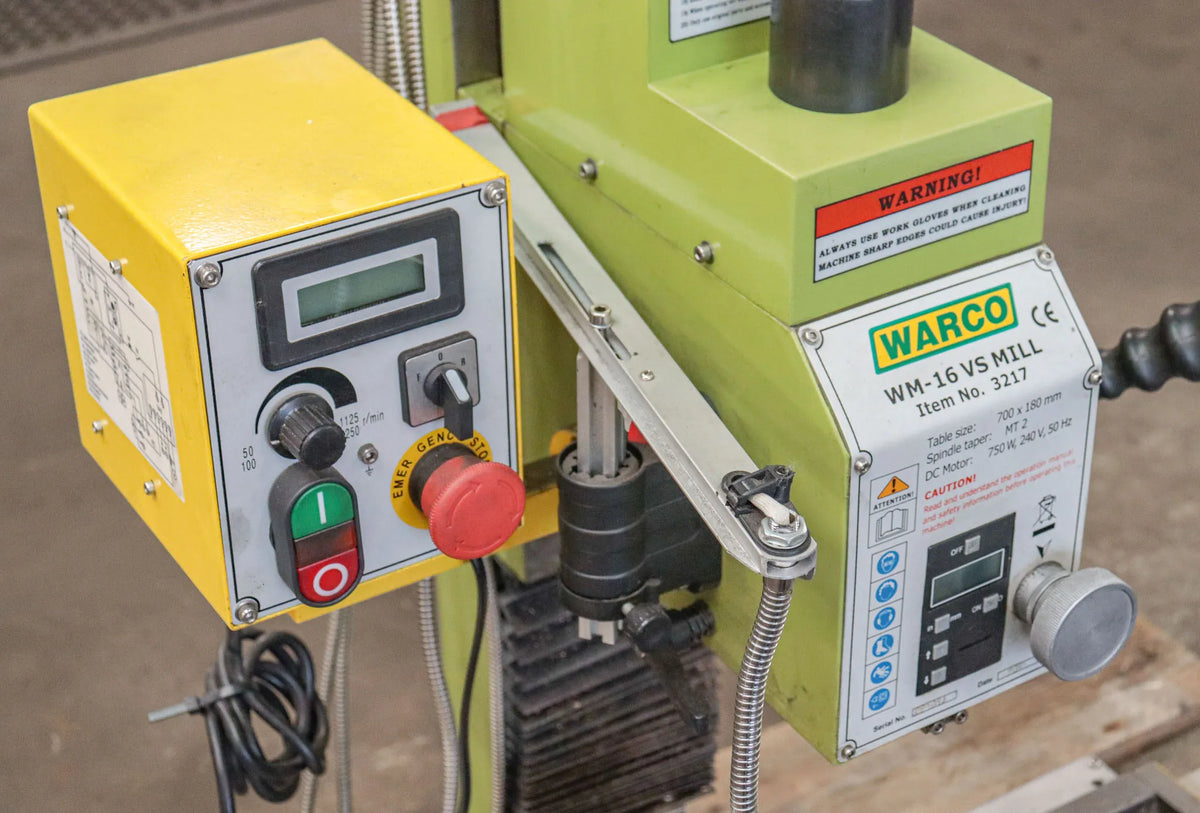 Warco WM16 mill with DRO