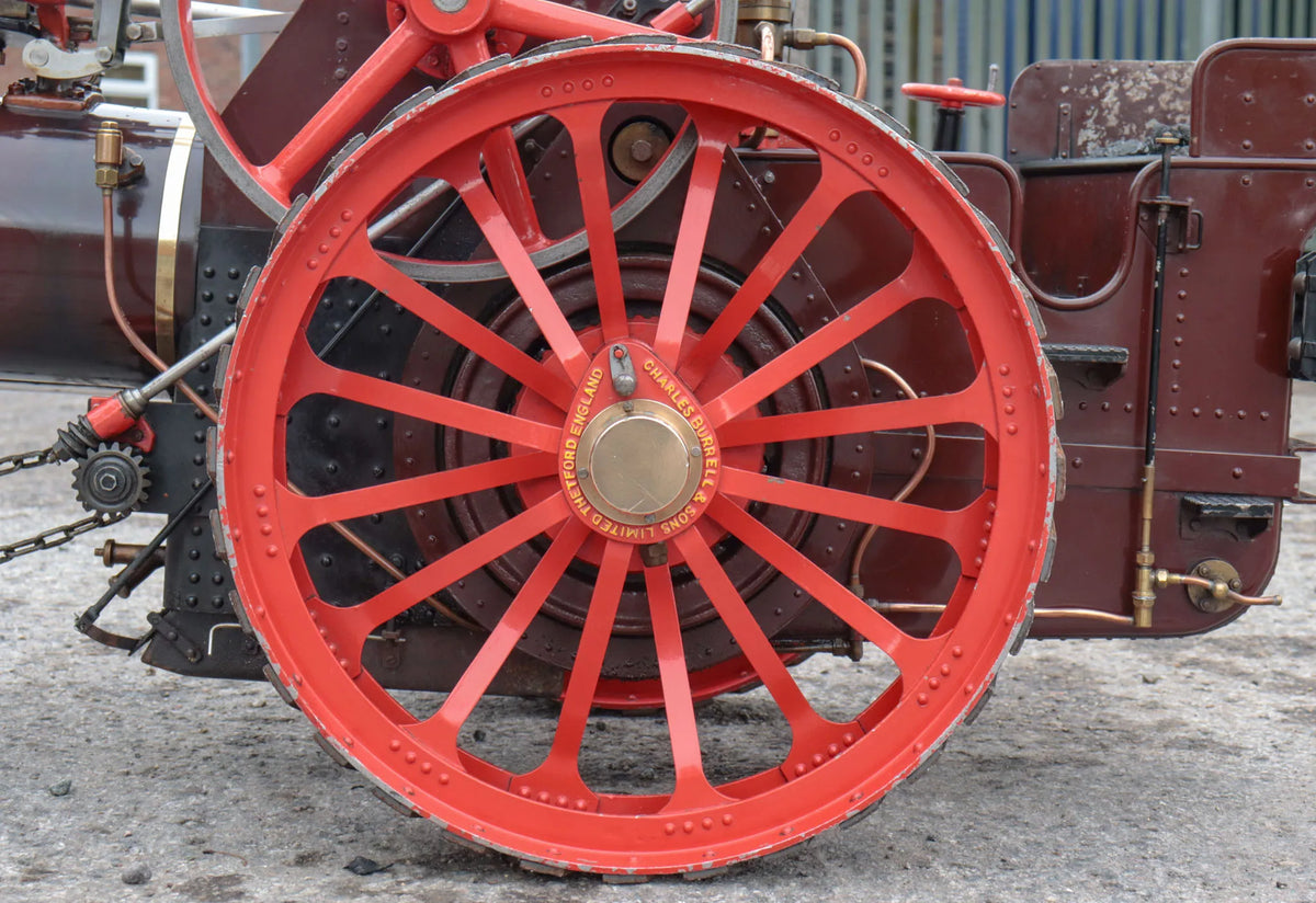 3 inch scale Burrell traction engine with driving truck
