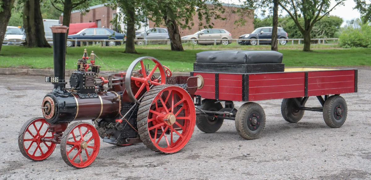 3 inch scale Burrell traction engine with driving truck