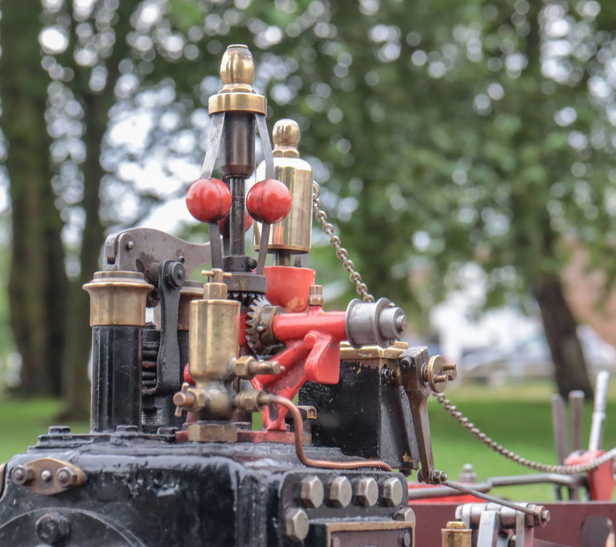 3 inch scale Burrell traction engine with driving truck