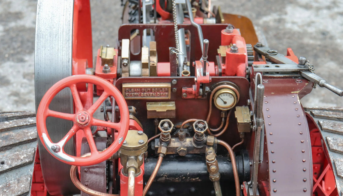 3 inch scale Burrell traction engine with driving truck