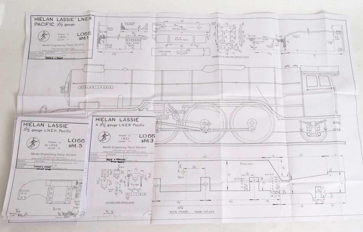 3 1/2 inch gauge LNER Pacific "Hielan Lassie"