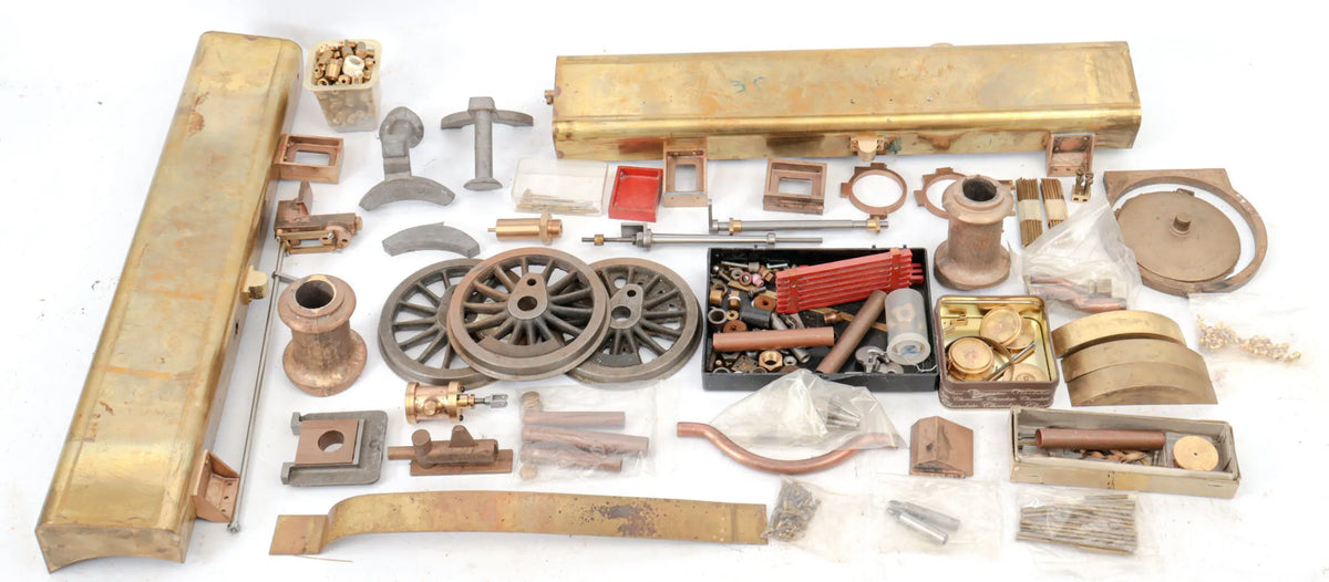 5 inch gauge GWR 0-6-0PT "Pansy" parts, castings & boiler