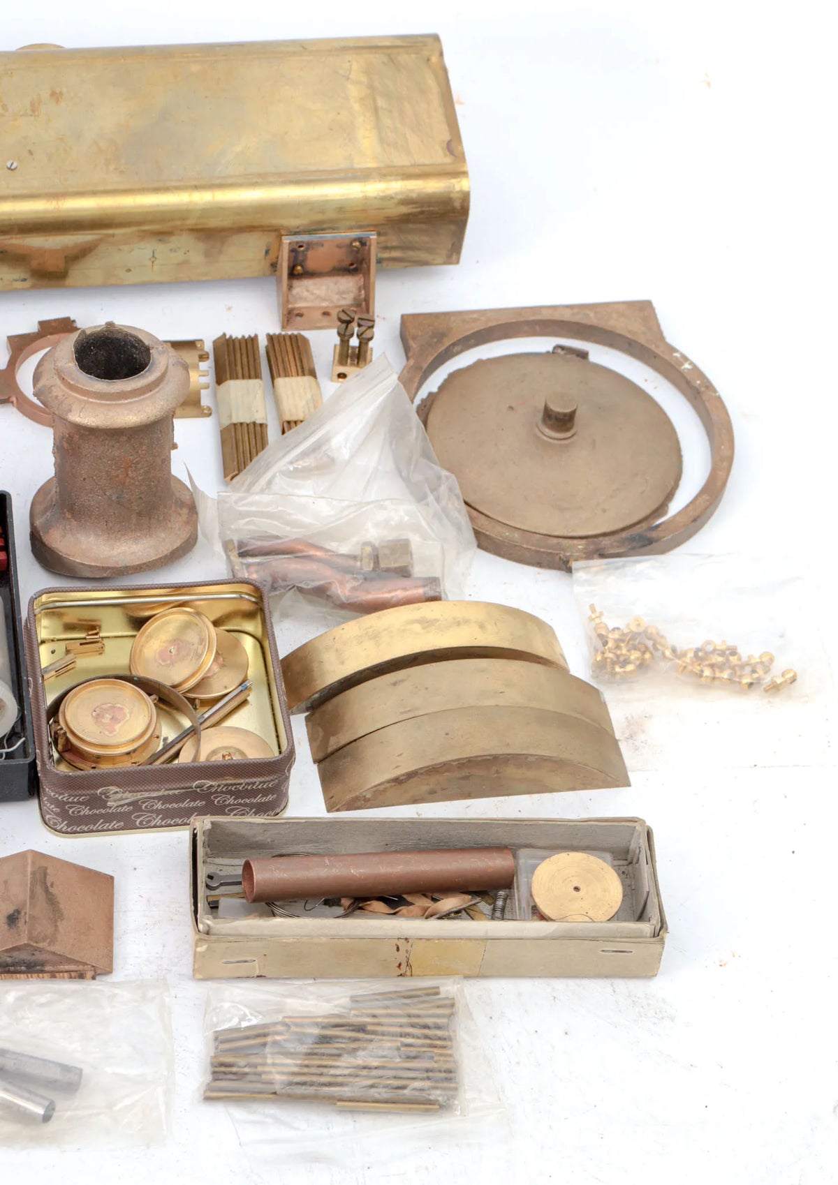 5 inch gauge GWR 0-6-0PT "Pansy" parts, castings & boiler