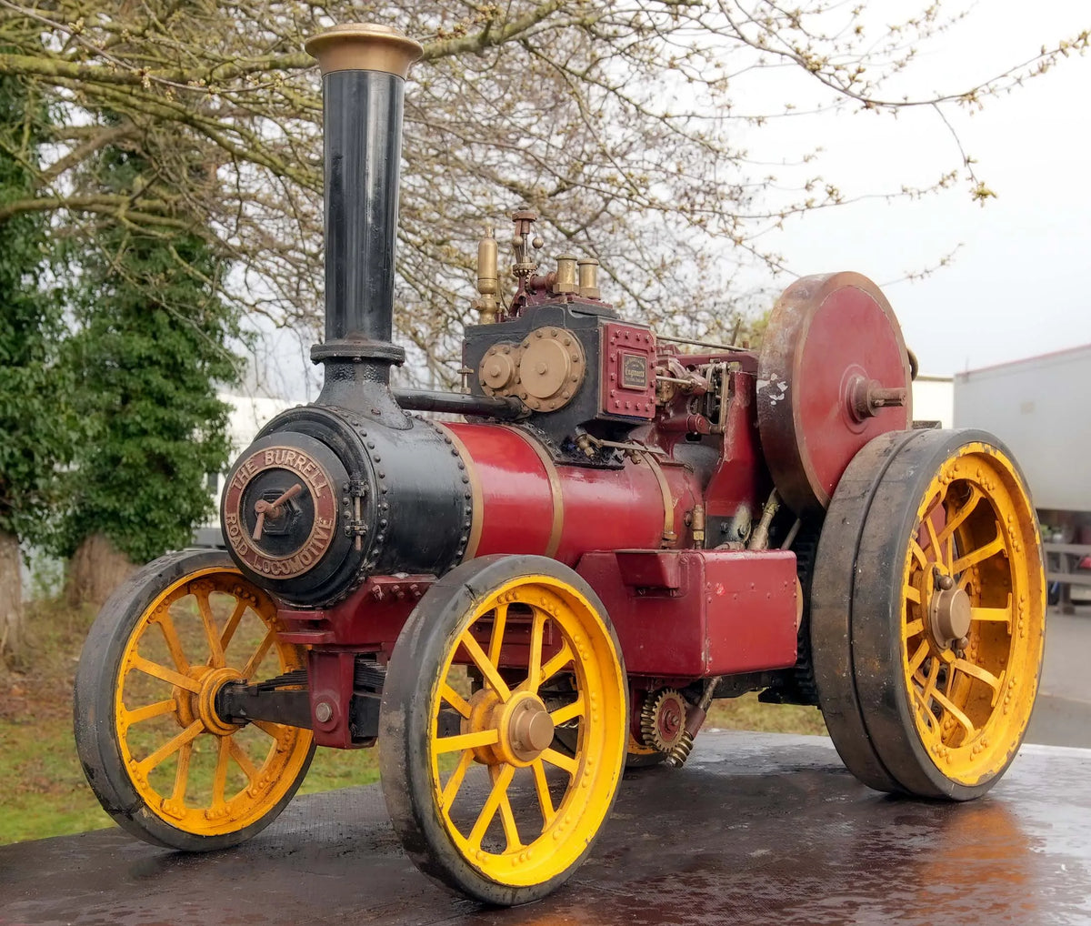 2 inch scale Burrell DCC Showmans Road Locomotive "Thetford Town"