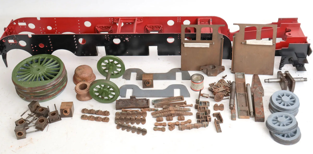 5 inch gauge A3  wheels, frames and sundry parts