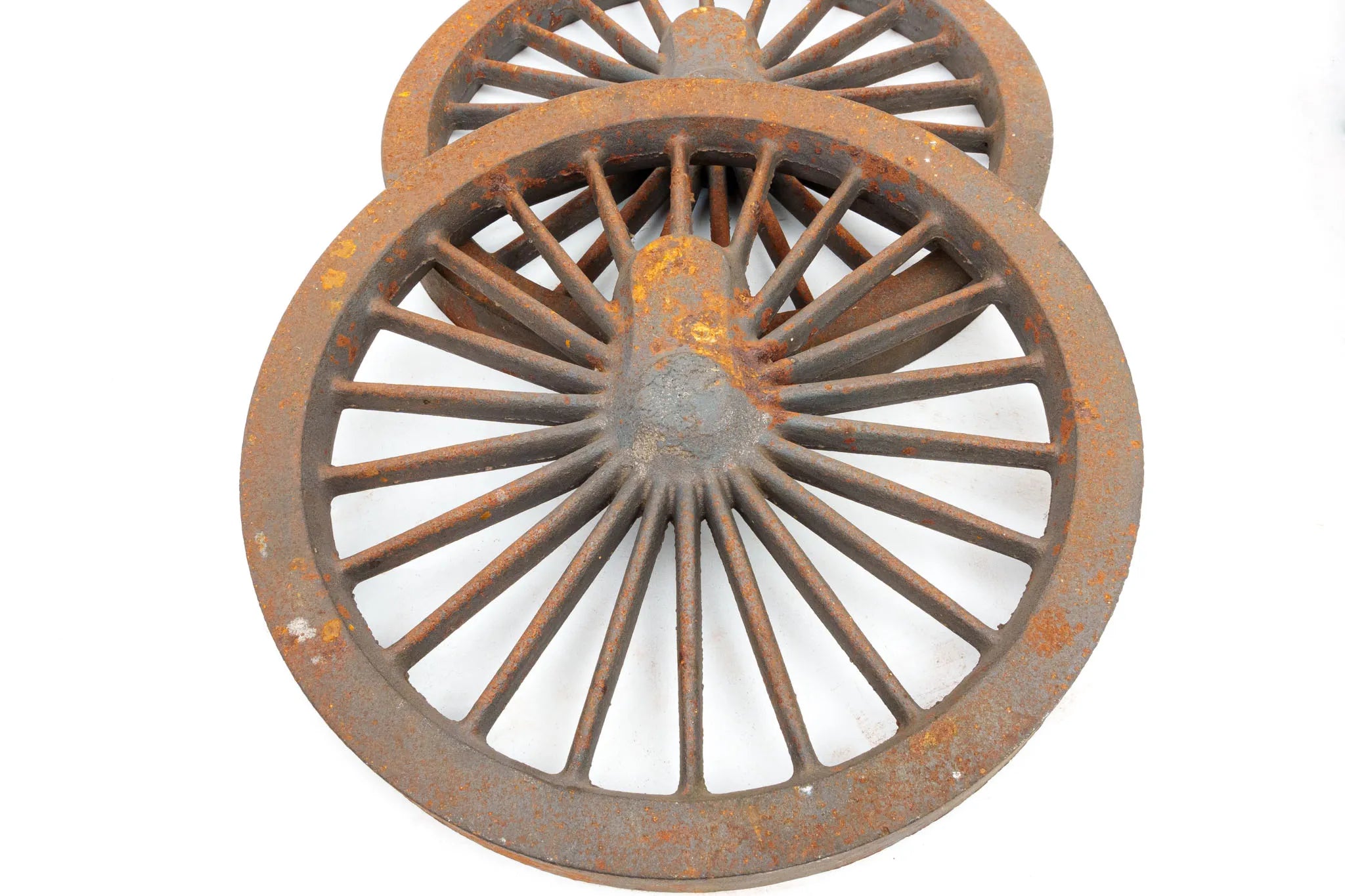 Four 7 1/4 inch gauge GWR 6' 8 1/2" driving wheel castings