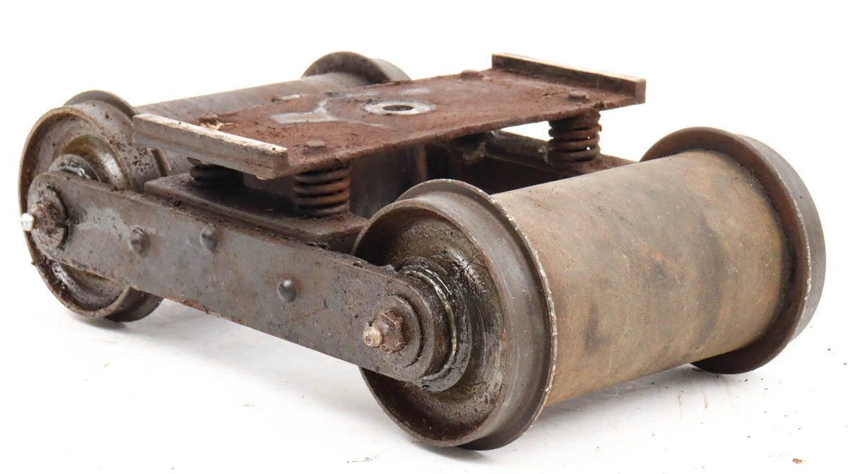 Four 5 inch gauge bogies