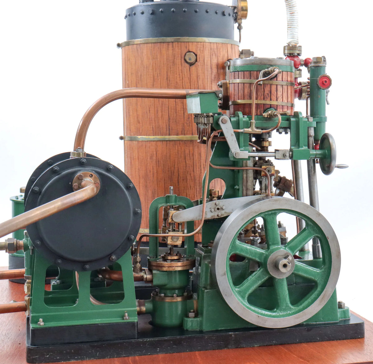 Steam plant with vertical engine and duplex pump