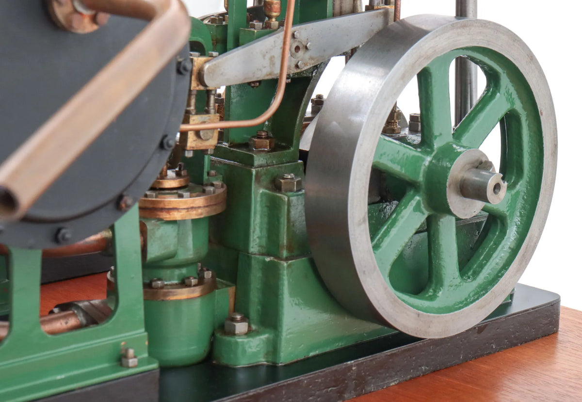 Steam plant with vertical engine and duplex pump