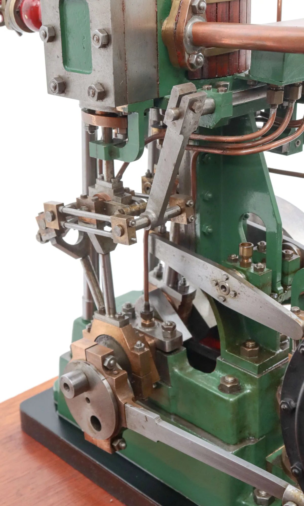 Steam plant with vertical engine and duplex pump