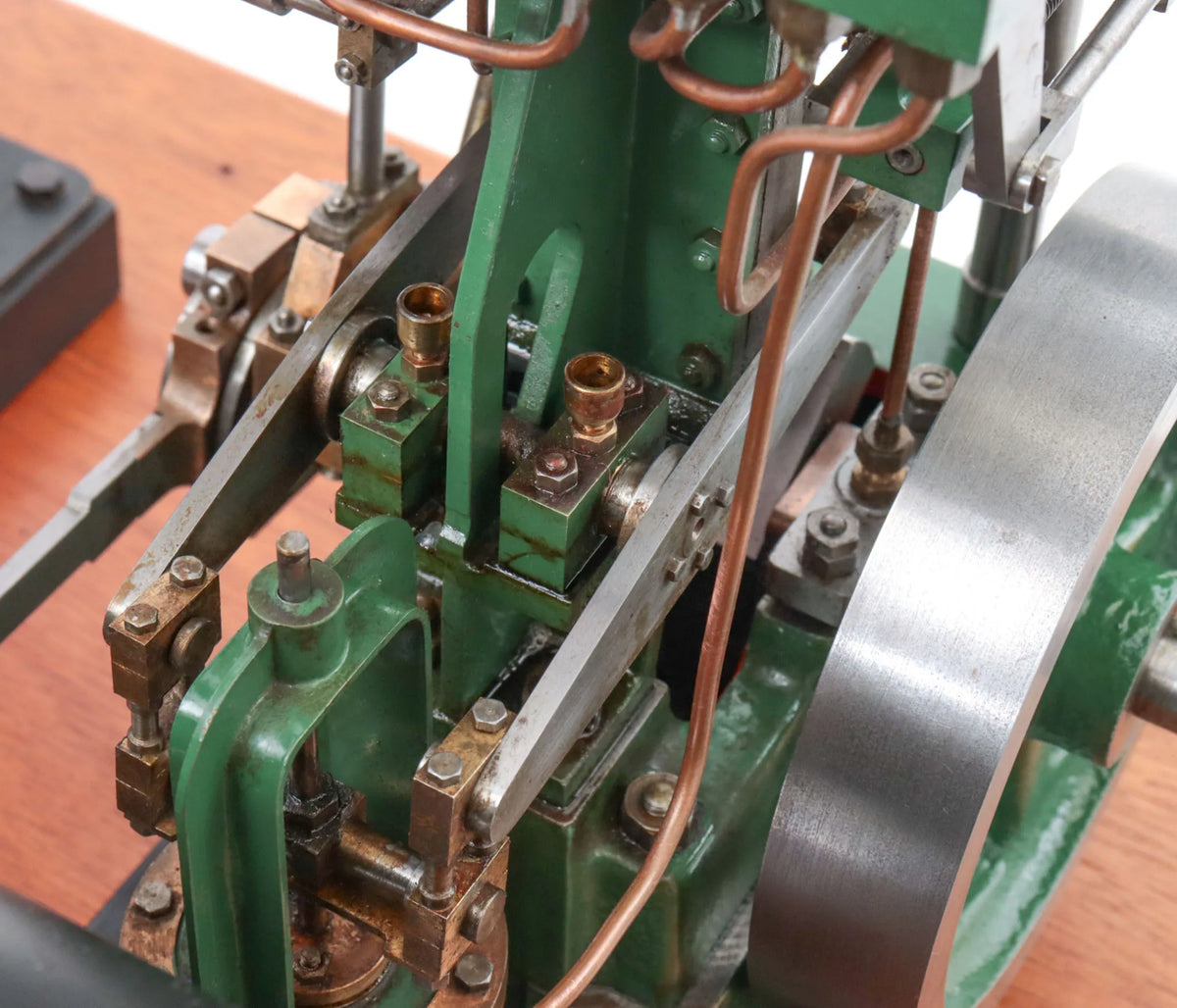 Steam plant with vertical engine and duplex pump