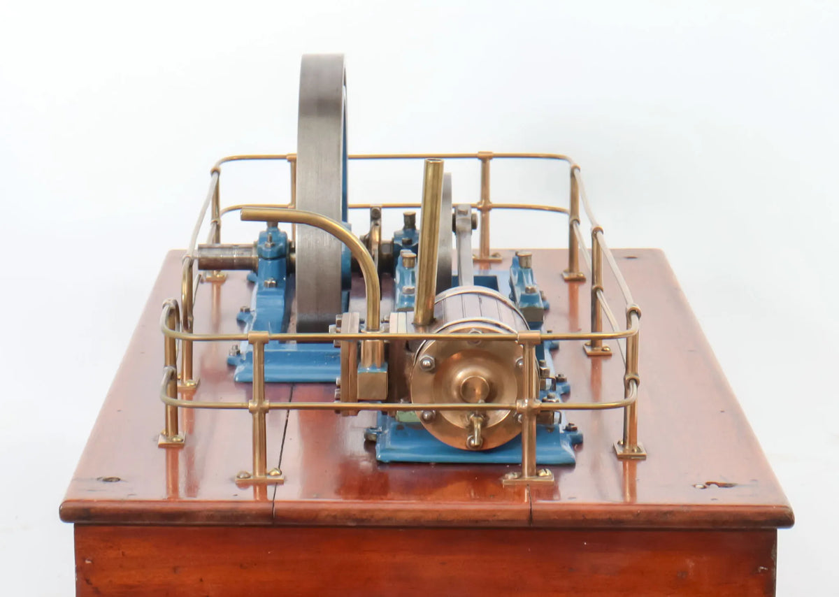 Horizontal mill engine in glass case