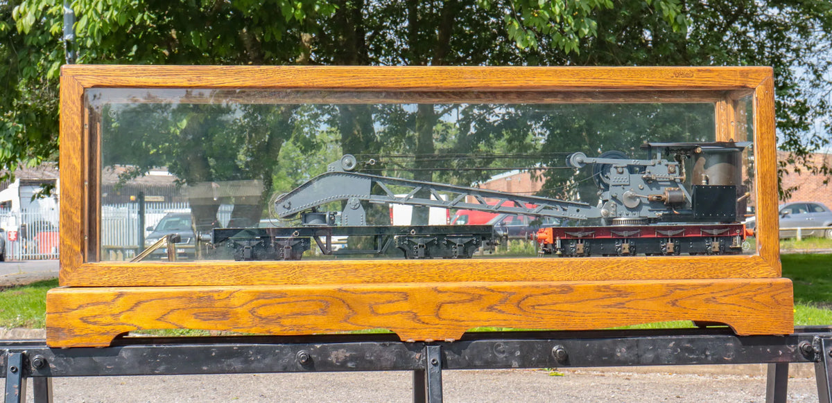 2 1/2 inch gauge steam crane with match truck
