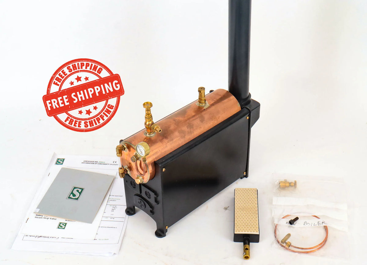 New Stuart 504 boiler with manufacturer's documentation