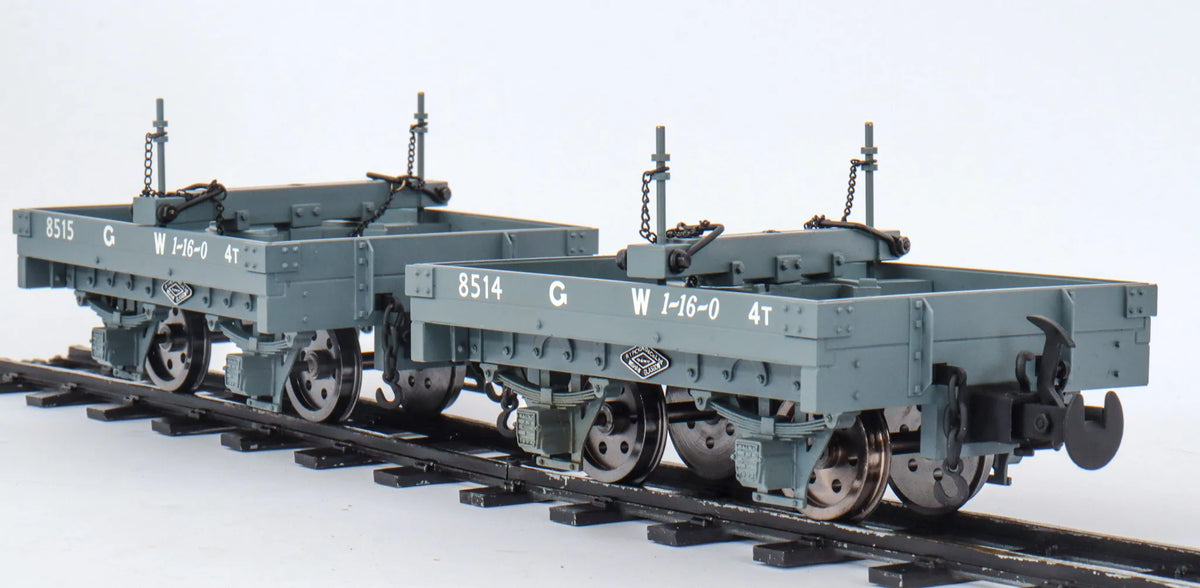 Six 32/45mm narrow gauge Welshpool & Llanfair wagons