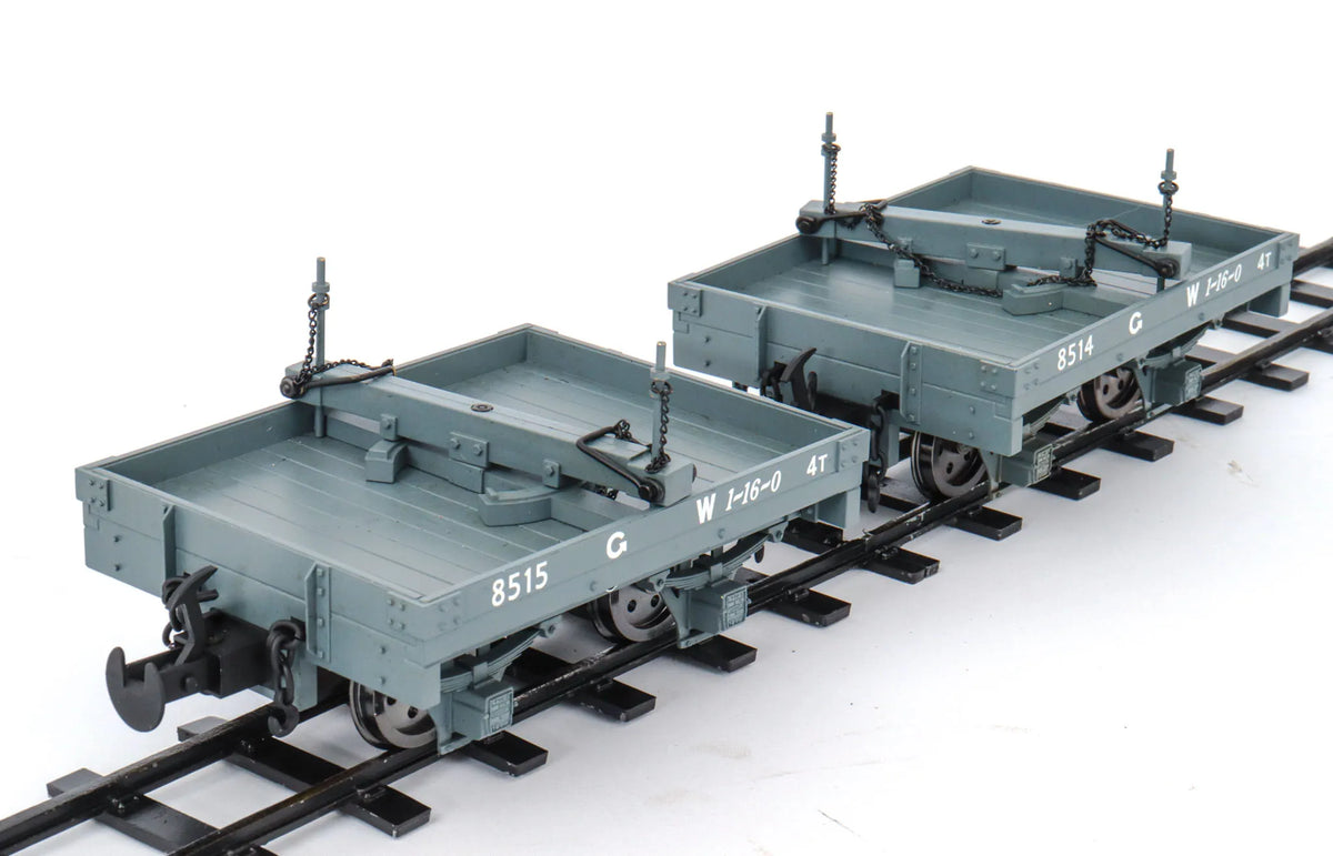 Six 32/45mm narrow gauge Welshpool & Llanfair wagons