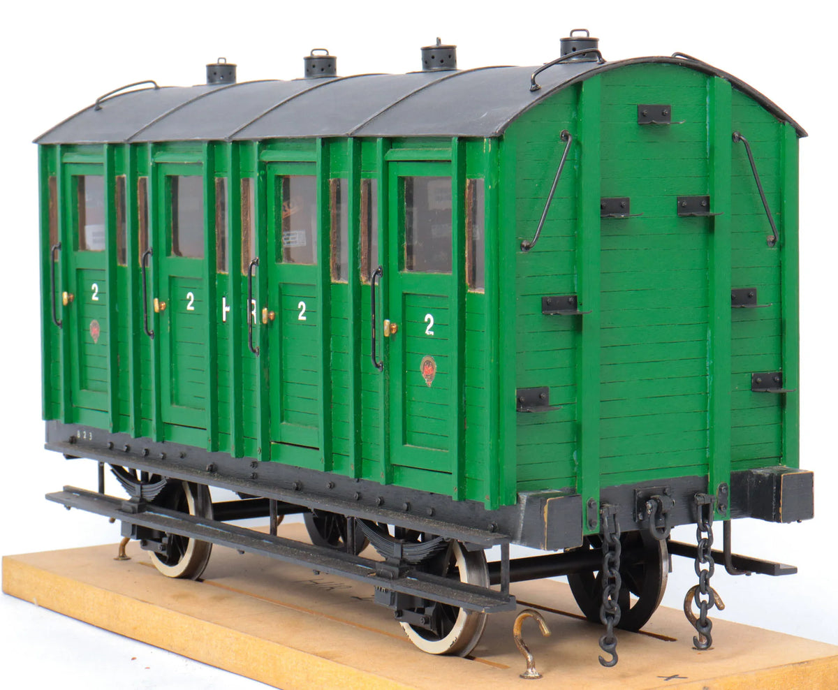 3 1/2 inch gauge Highland Railway Second Class carriage