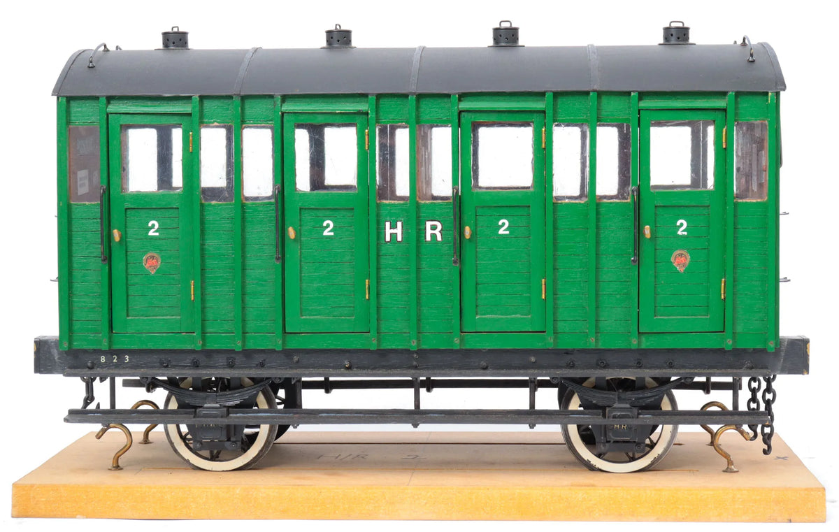 3 1/2 inch gauge Highland Railway Second Class carriage