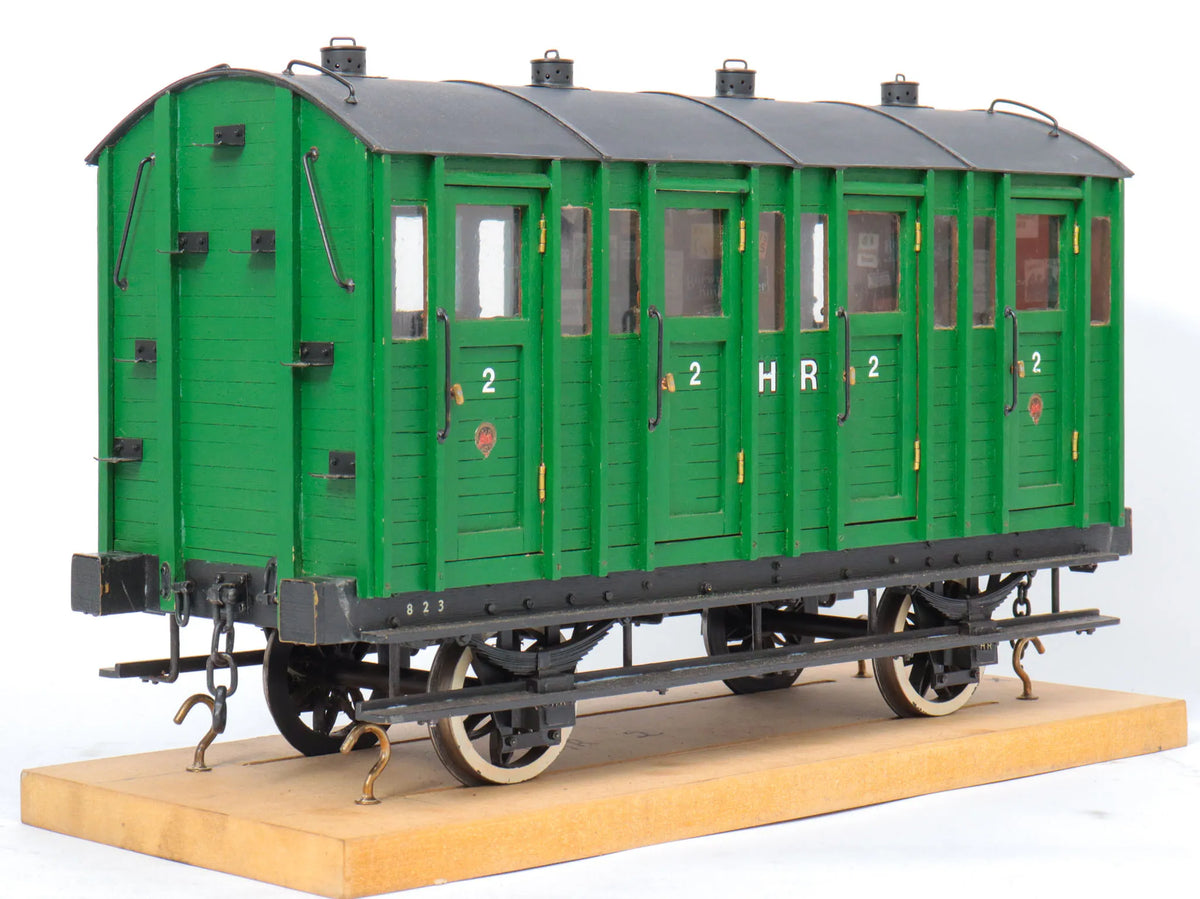 3 1/2 inch gauge Highland Railway Second Class carriage