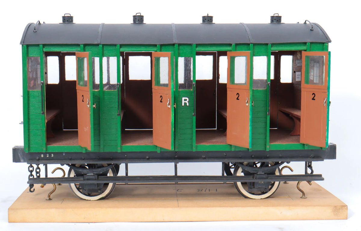 3 1/2 inch gauge Highland Railway Second Class carriage