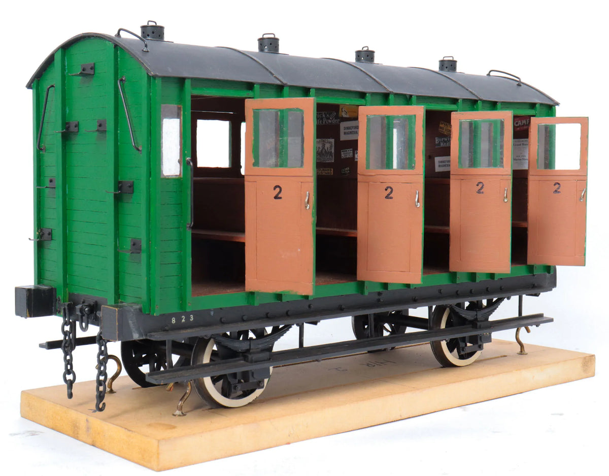3 1/2 inch gauge Highland Railway Second Class carriage