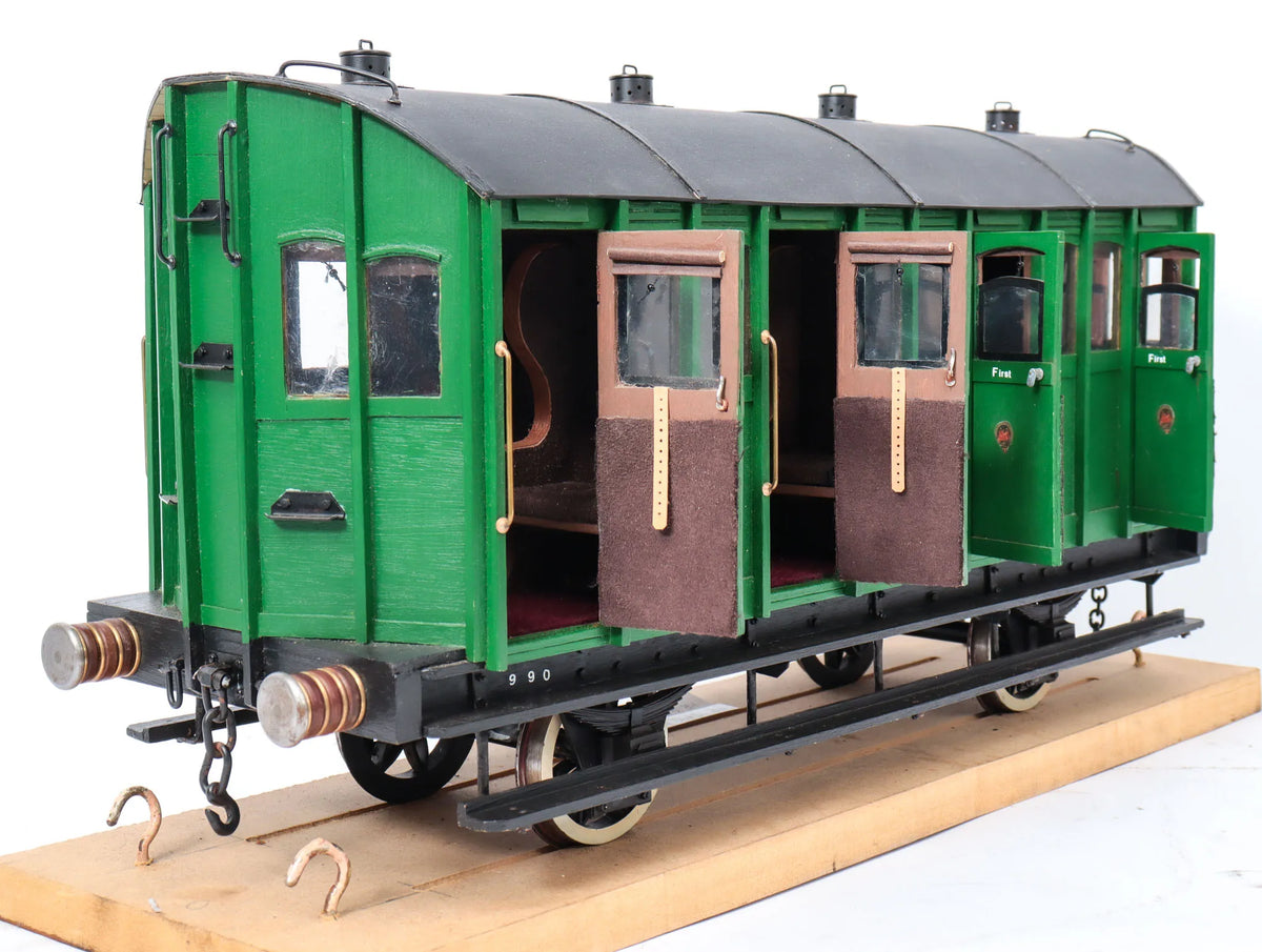 3 1/2 inch gauge Highland Railway First Class carriage