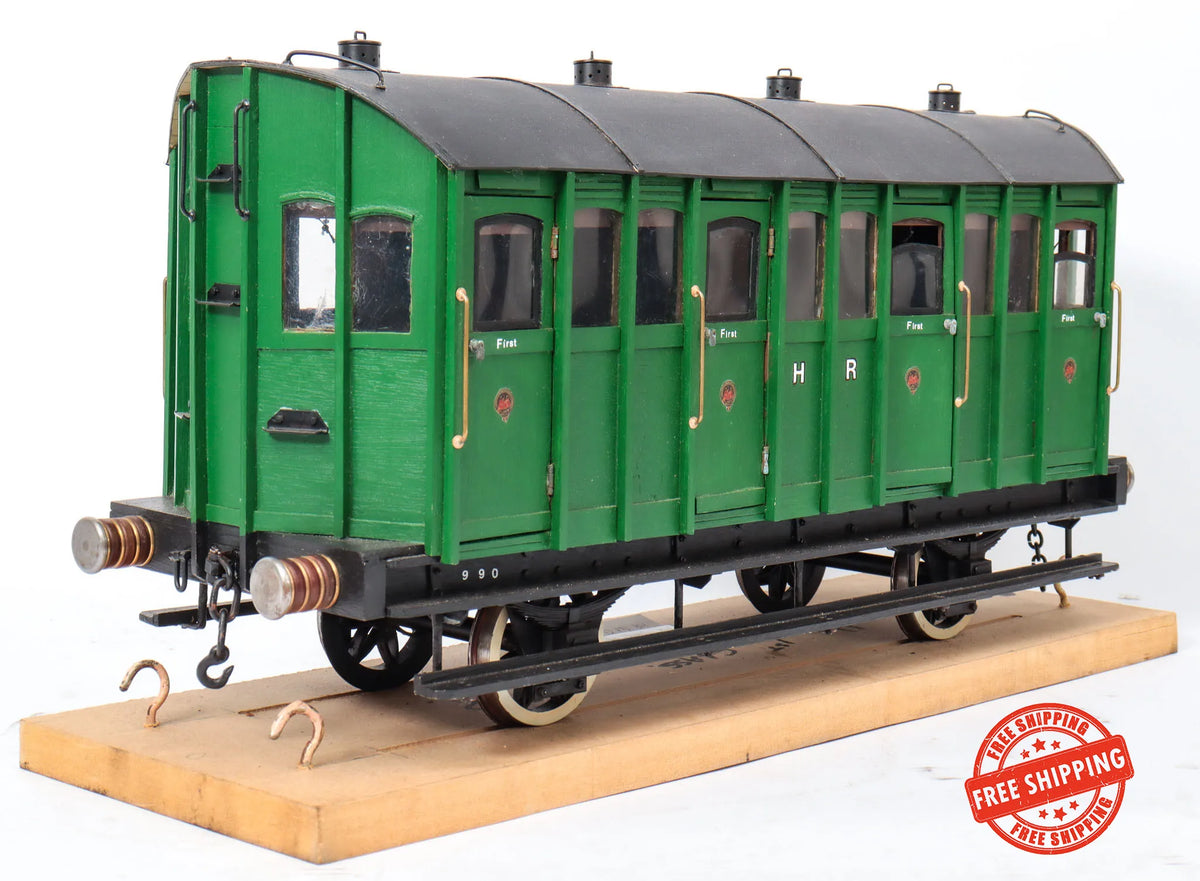3 1/2 inch gauge Highland Railway First Class carriage