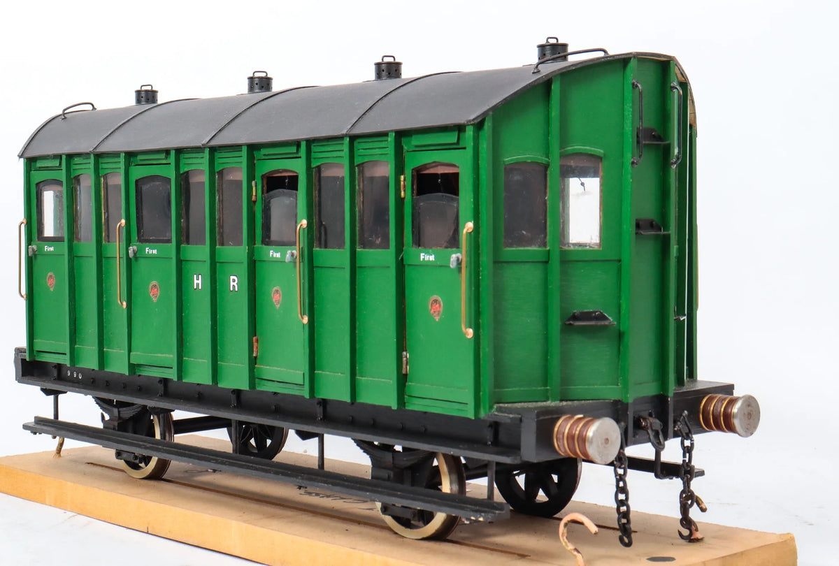 3 1/2 inch gauge Highland Railway First Class carriage