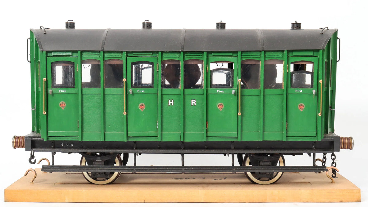 3 1/2 inch gauge Highland Railway First Class carriage