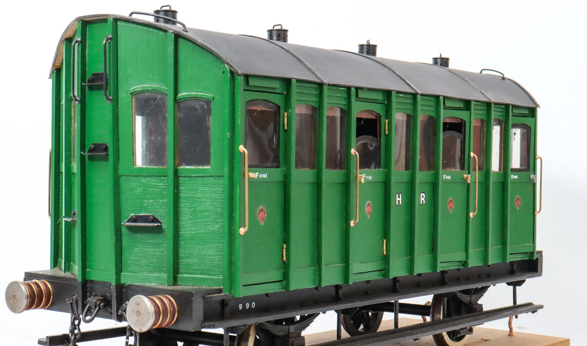 3 1/2 inch gauge Highland Railway First Class carriage