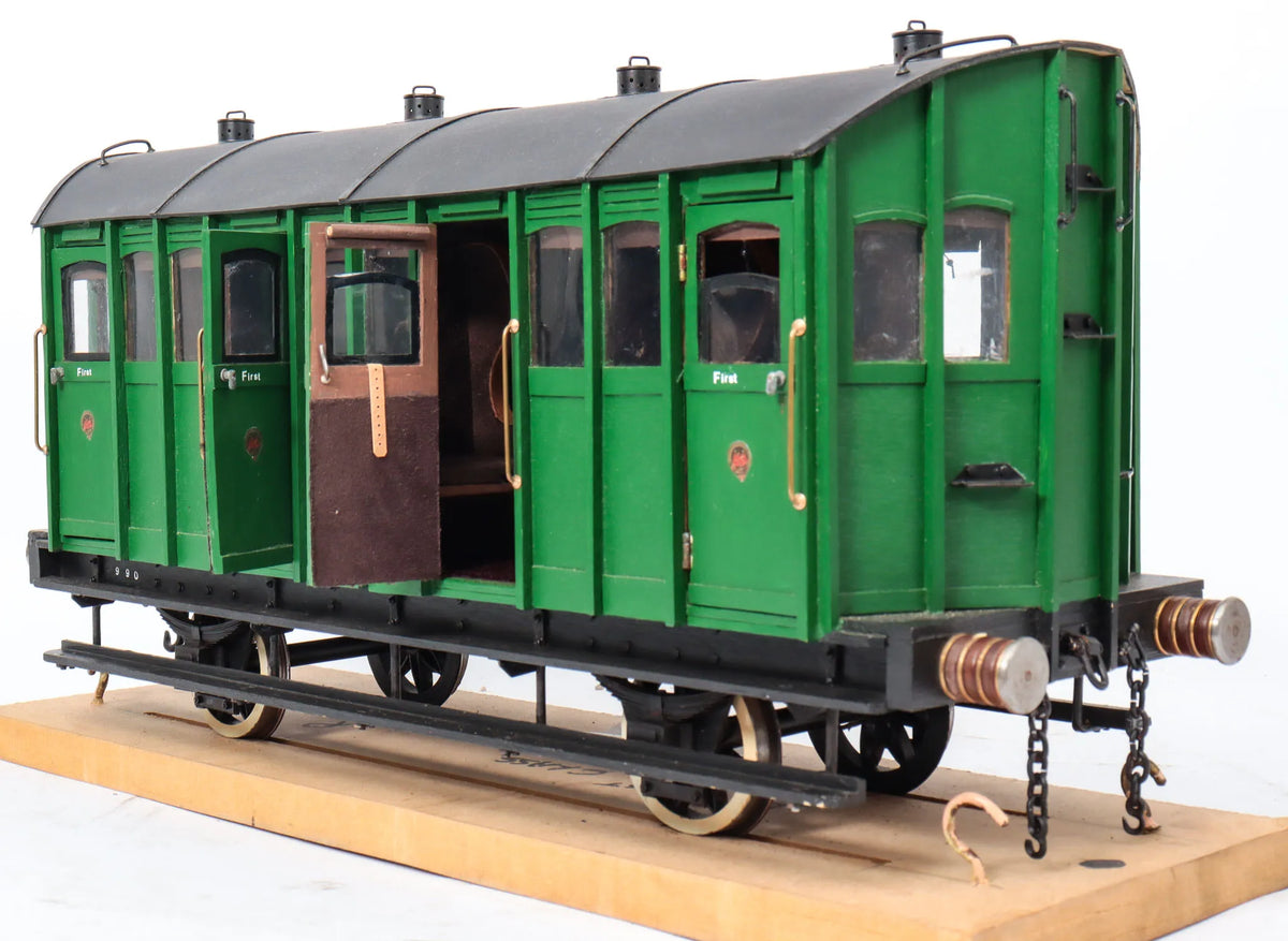 3 1/2 inch gauge Highland Railway First Class carriage