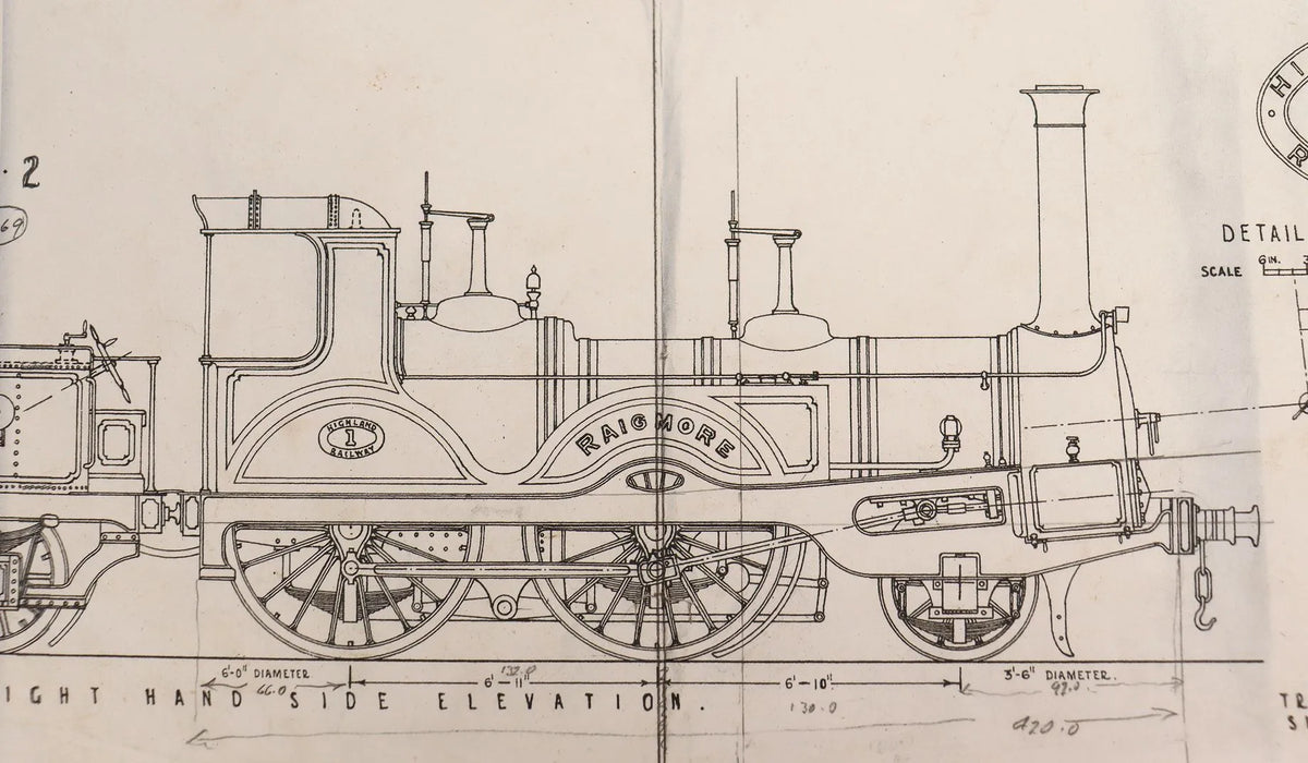 3 1/2 inch gauge Highland Railway 2-2-2 "Raigmore"