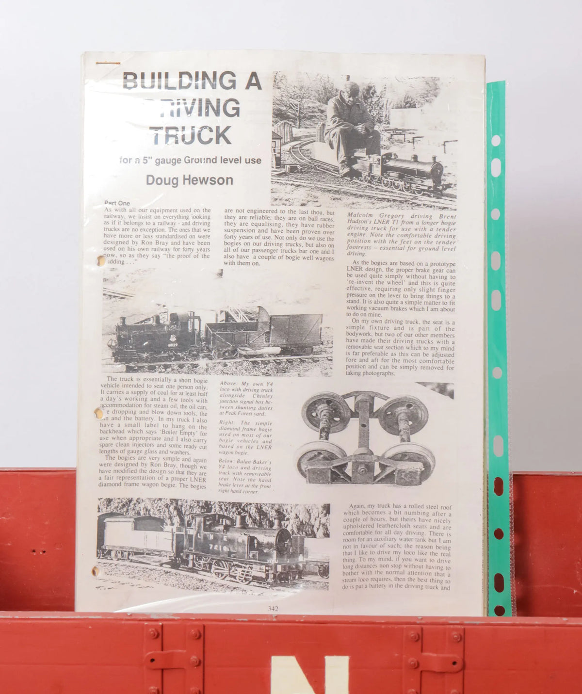 5 inch gauge ground level driving truck