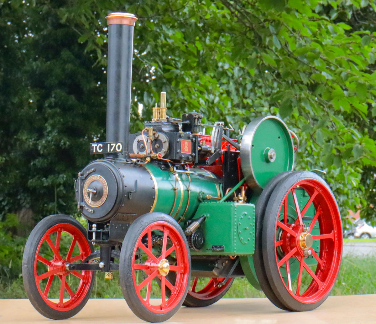 2 inch scale Ransomes, Sims & Jefferies DCC steam tractor