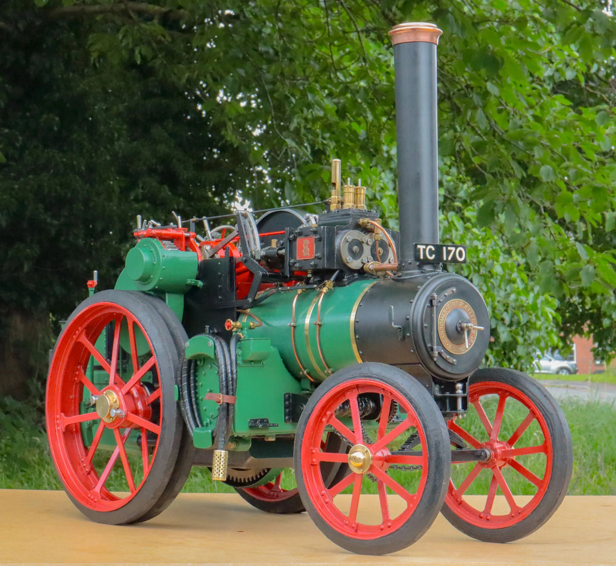 2 inch scale Ransomes, Sims & Jefferies DCC steam tractor
