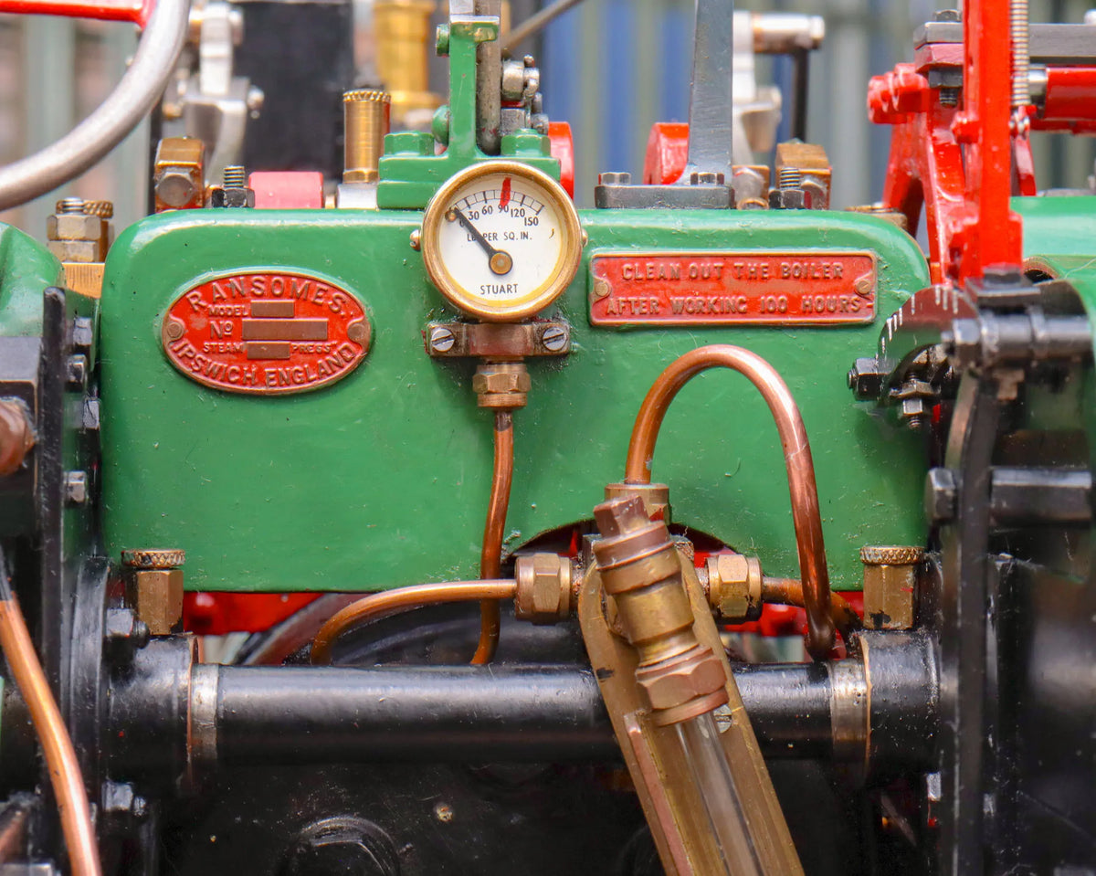 2 inch scale Ransomes, Sims & Jefferies DCC steam tractor