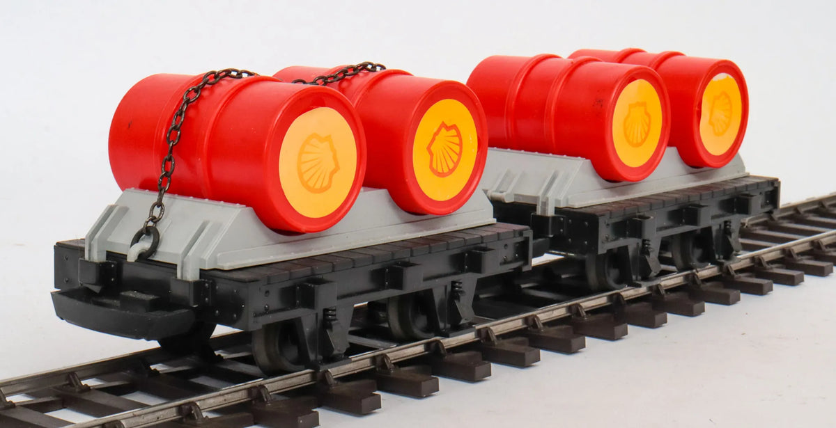 LGB Field Railroad double drum wagons