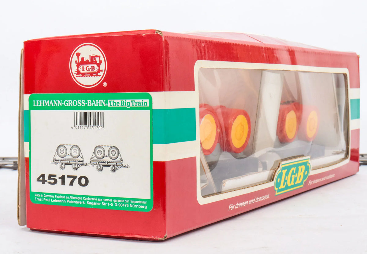 LGB Field Railroad double drum wagons