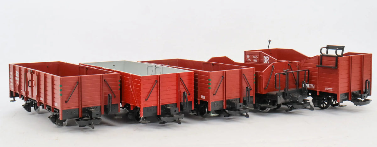 Rake of 5 LGB open wagons