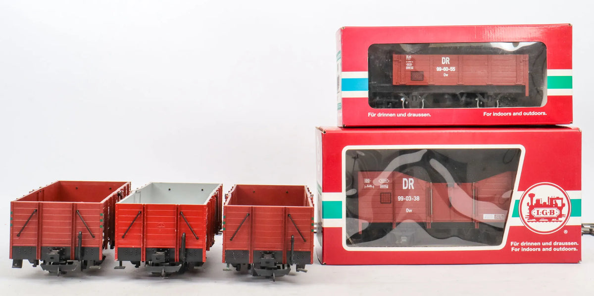 Rake of 5 LGB open wagons