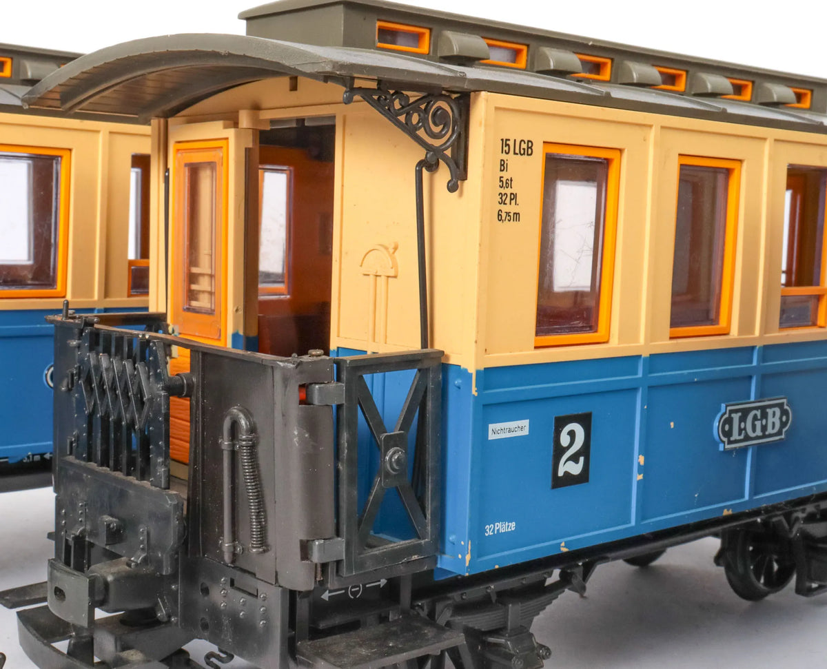Three LGB Third class cars