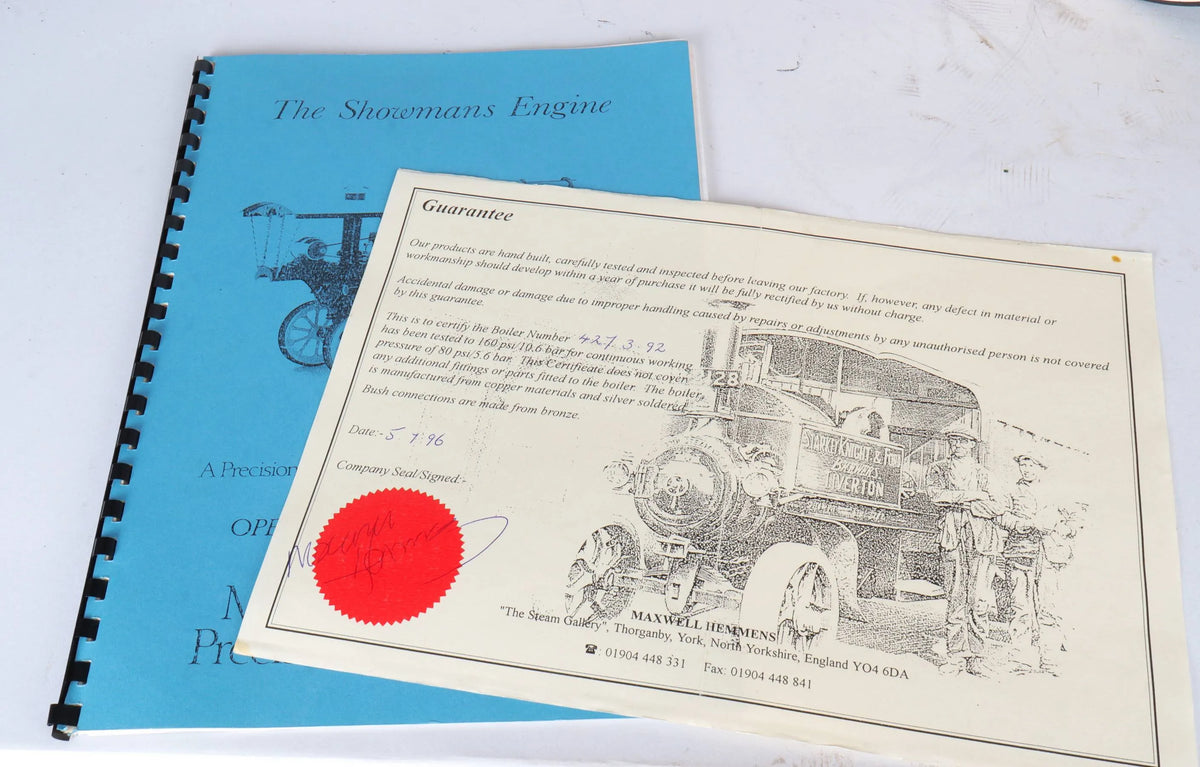 1 inch scale Maxwell Hemmens Showmans traction engine