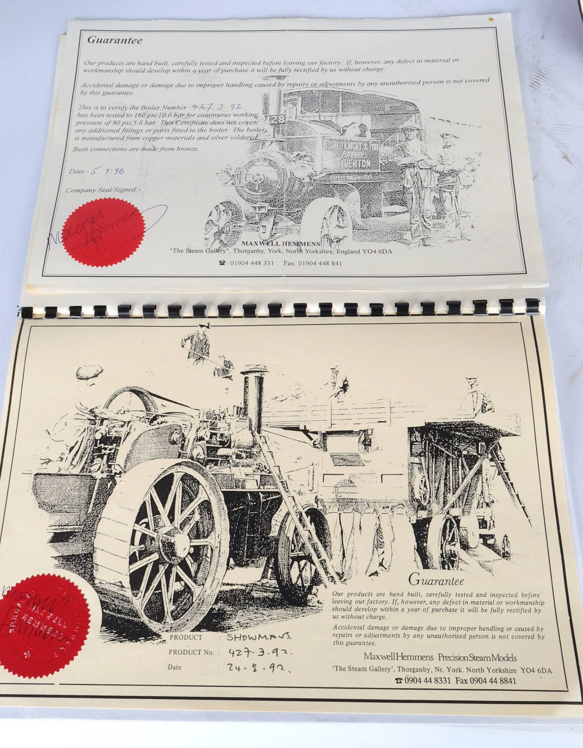 1 inch scale Maxwell Hemmens Showmans traction engine