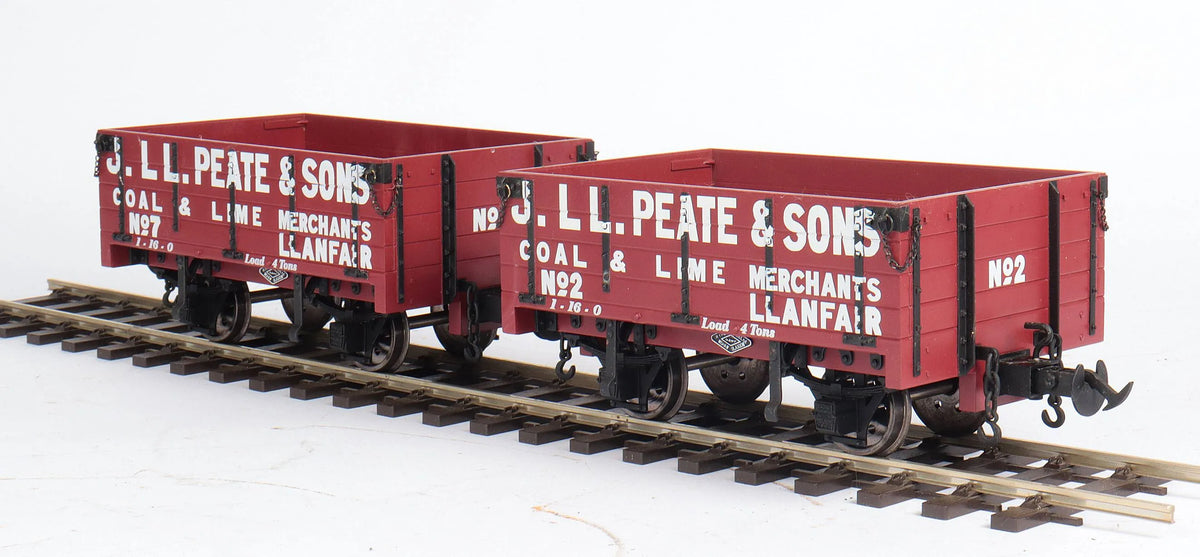 Pair of 45mm gauge Welshpool & Llanfair open wagons