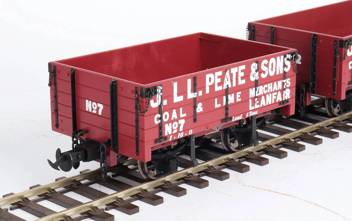 Pair of 45mm gauge Welshpool & Llanfair open wagons