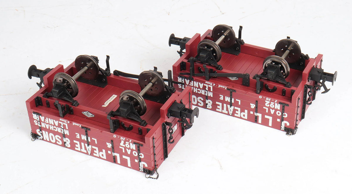 Pair of 45mm gauge Welshpool & Llanfair open wagons